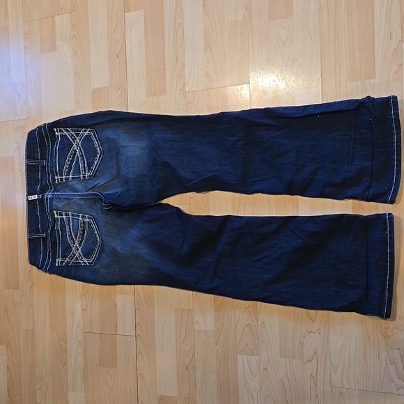 Ariat R.E.A.L. Mid Rise Stretch Entwined Boot Cut Jeans 34R - Picture 4 of 16